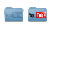 YouTube Leopard Folder v1 Icons Set