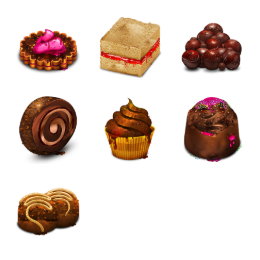 Chocolate Obsession Icons Set
