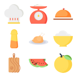 Culinary Tools & Delights Icons Set