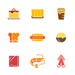 Food & Snacks  Icons Set