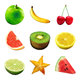 Fruitsalad Icons Set