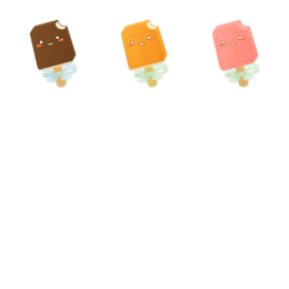 Ice Cream Bars Icons Set