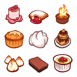 Patisserie Icons Set