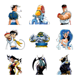 Capcom Fighting Evolution Icons Set