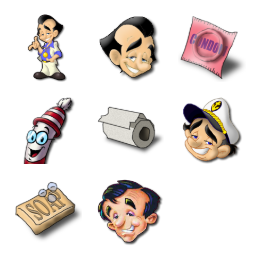 Larry Laffer Icons Set
