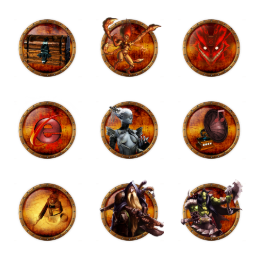 Medievalish Gaming Icons Set