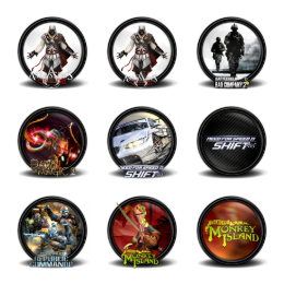 Mega Games Pack 33 Icons Set