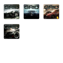 Race Driver Grid Icons Set