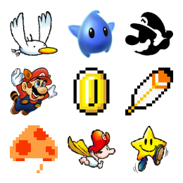 Super Mario 1 Icons Set
