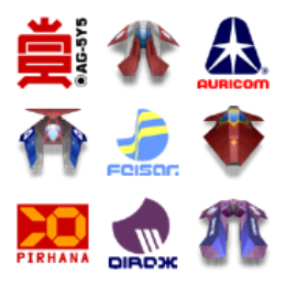 Wipeout 2097 Team Craft Icons Set