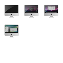 Aluminium iMac Icons Set
