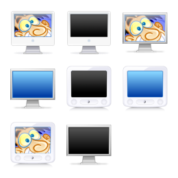Apple Monitors Icons Set