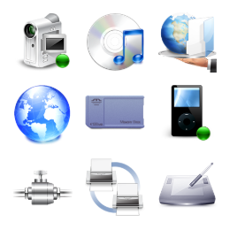 Crystal Project Devices Icons Set