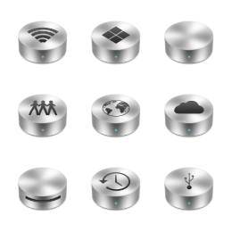 Cylinder Icons Set