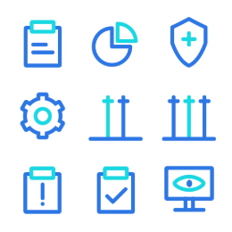 Equipment Management System  Icons Set