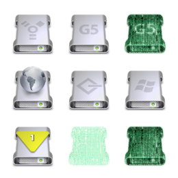 G5 Drives Icons Set