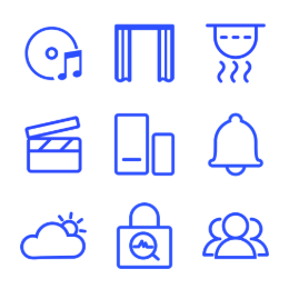 Home Automation Linear  Icons Set