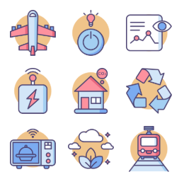 Intelligent Tech Symbols Icons Set