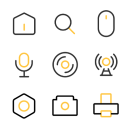 Linear Icons for Tech & Tools Icons Set