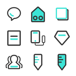 Recording Device  Icons Set