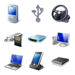Vista Hardware Devices Icons Set