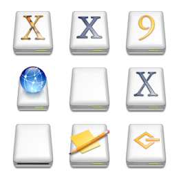 World of Aqua Rev 2 Drives Icons Set