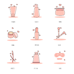3.8 Skincare Product  Icons Set