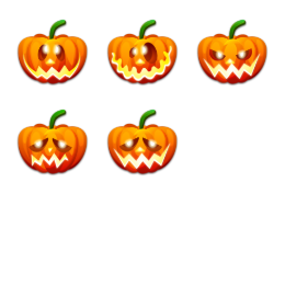 Halloween Emoticons Icons Set