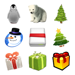 Happy Holidays 2005 Icons Set