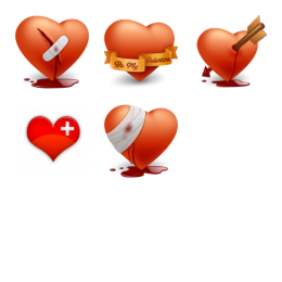 Happy Valentines Day Icons Set