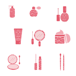 Queen's Day Beauty  Icons Set