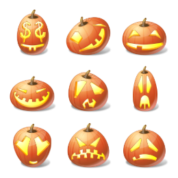 Vista Halloween Icons Set