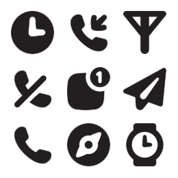 Business & Communication Symbols Icons Set