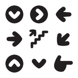 Navigation Symbols Icons Set