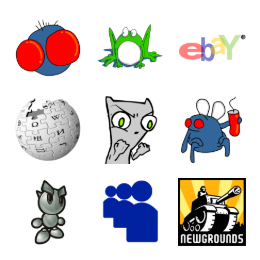 Popular Sites Icons Set