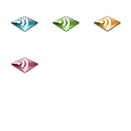 RSS Feeds Posh Icons Set
