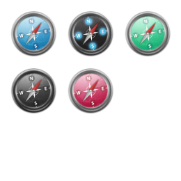 Safari Gleam Icons Set