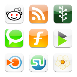 Web 2.0 Social Bookmarks Icons Set