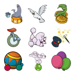 Circus Icons Set