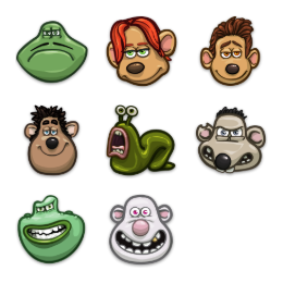 Flushed Away Icons Set