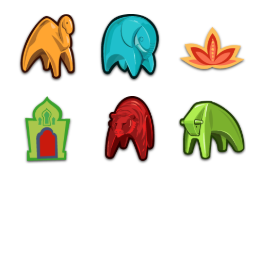 Parcheesi Icons Set