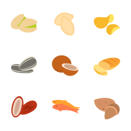 Food & Snacks Collection Icons Set