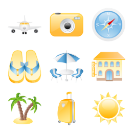 Summer Holiday Icons Set