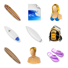 Surf Icons Set