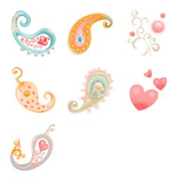 Paisley Icons Set