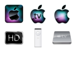 Apple TV Icons Set