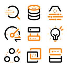 Big Data & IoT Analytics  Icons Set