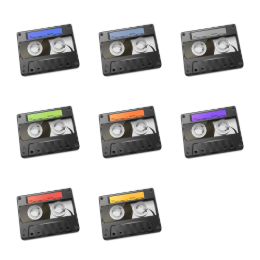 Cassettes Icons Set