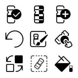 Chromosome Editing  Icons Set