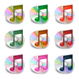 iTunes multi-colours Icons Set